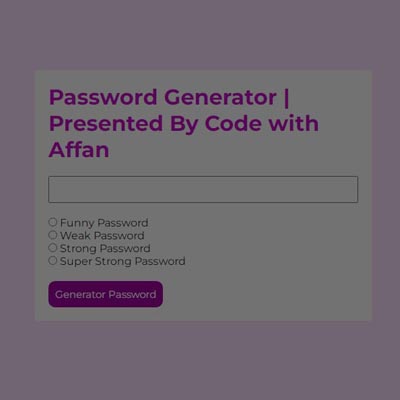 password-generator-mohd-affan